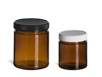 Image of Amber Glass Jars