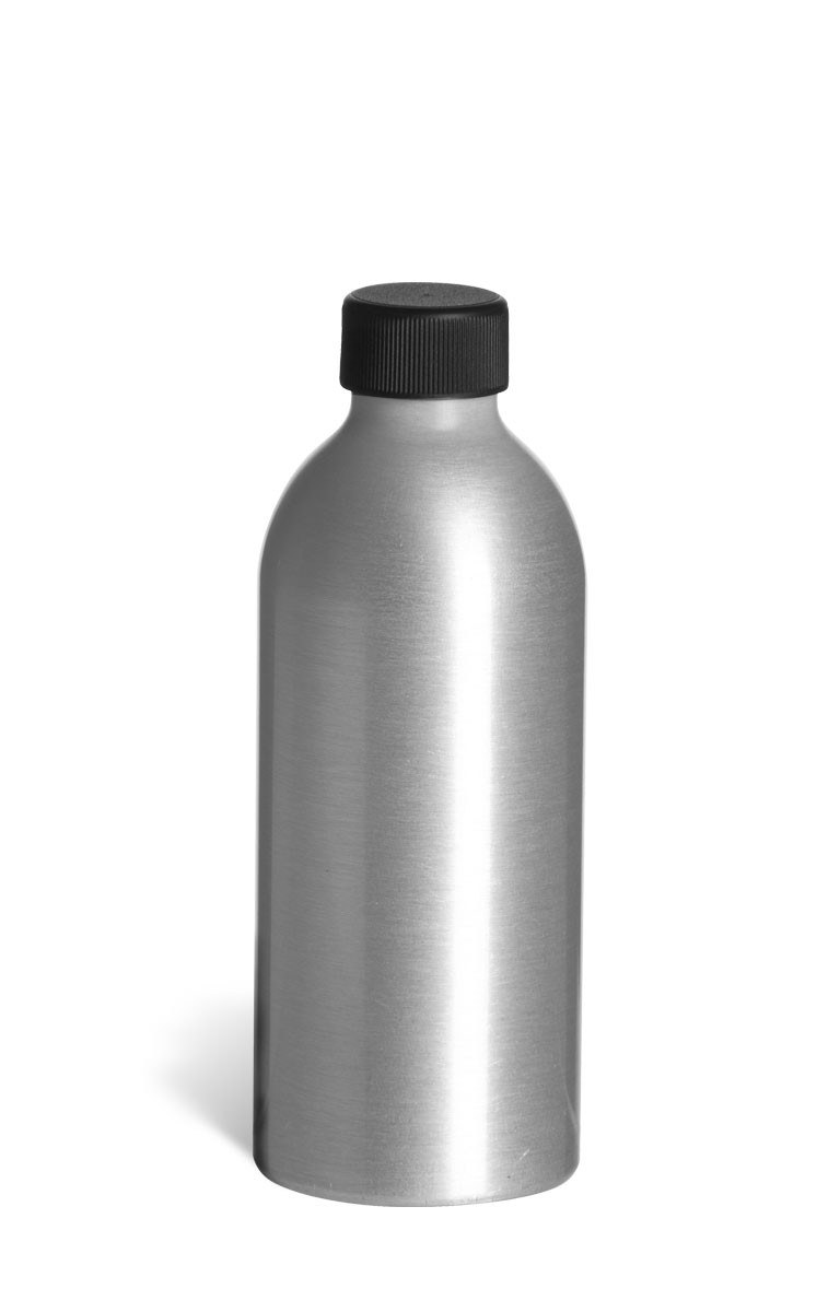 8 oz (240 ml) Aluminum Bottle with Black Cap