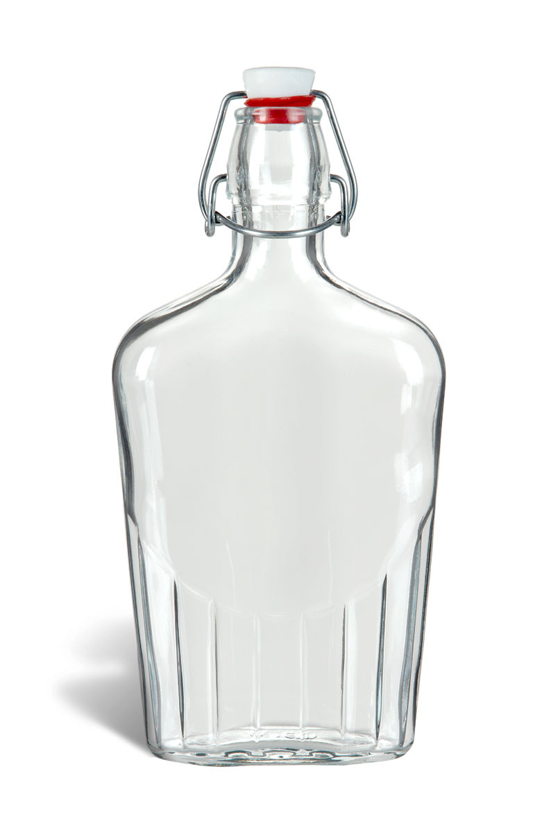 Bormioli Flip Top Flask, 17 oz|Specialty Bottle