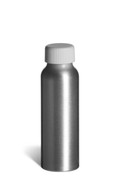 80 ml (2.5 oz) Aluminum Slimline Bottle with White Cap - ABUL2W
