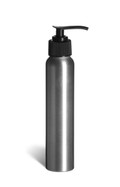 120 ml (4 oz) Aluminum Slimline Bottle with Black Pump - ABUL3P