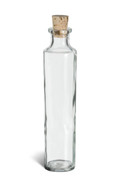 4 oz Cylinder Glass Bottle with Cork - CKOIL4