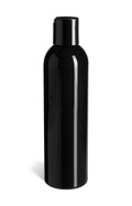 8 oz Black PET Cosmo Plastic Bottle with Black Disc Cap - PKR8DB