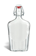 17 oz (500 ml) Flask Clear Glass Bottle with Swing Top - FLSK17ST