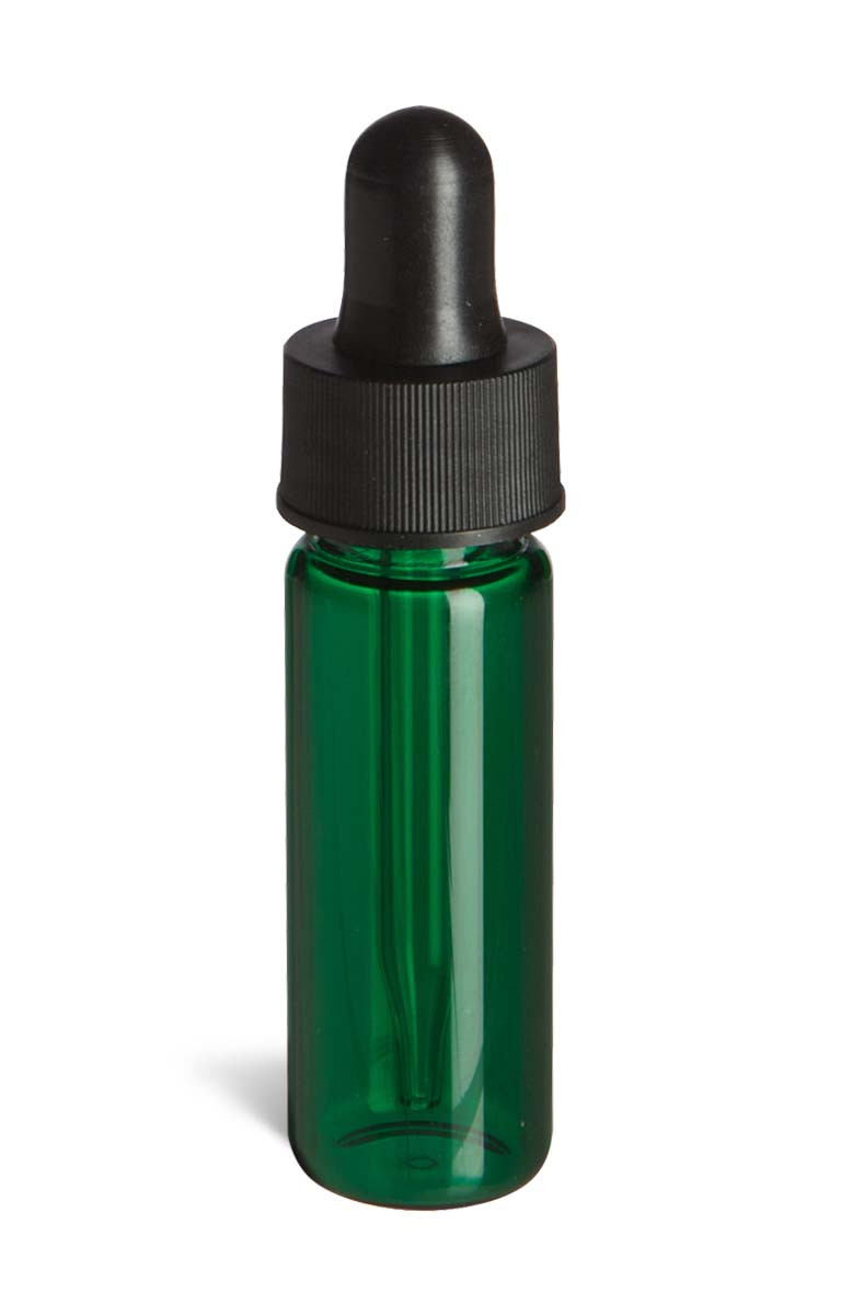 Clear Glass Vial w/ Dropper, 4 Dram| Specialty Bottle