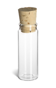 1.2 oz (10 Dram) Clear Glass Vial with Cork - VC10C 1.2 oz (10 Dram) Clear Glass Vial with Cork - VC10C
