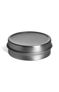 1 oz Flat  Tin Container with Slip Cover - TNF1