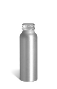 80 ml (2.5 oz) Aluminum Slimline Bottle with Silver Cap - ABUL2S 80 ml (2.5 oz) Aluminum Slimline Bottle with Silver Cap - ABUL2S
