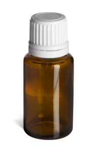 15 ml Amber Euro Glass Bottle with White Dropper Cap - DPA15W 15 ml Amber Euro Glass Bottle with White Dropper Cap - DPA15W