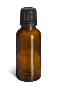 30 ml Amber Euro Glass Bottle with Black Dropper Cap - DPA30 30 ml Amber Euro Glass Bottle with Black Dropper Cap - DPA30