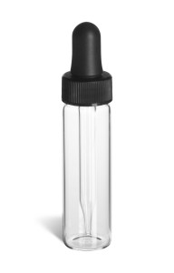4 Dram Clear Glass Vial with Dropper - VC4D