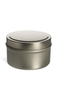 6 oz Gold Deep Tin Container with Slip Cover