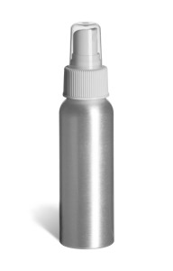 80 ml (2.5 oz) Aluminum Slimline Bottle with White Atomizer - ABUL2AW 80 ml (2.5 oz) Aluminum Slimline Bottle with White Atomizer - ABUL2AW