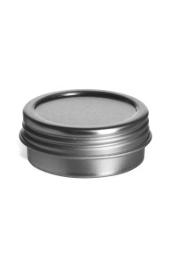 1/2 oz Flat Tin Container with Screw-Top Cover - TSC1/2 1/2 oz Flat Tin Container with Screw-Top Cover - TSC1/2