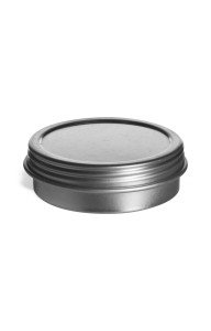 1 oz Flat Tin  Container with Screw-Top Cover - TSC1 1 oz Flat Tin  Container with Screw-Top Cover - TSC1