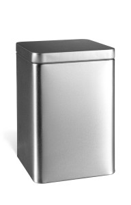 5.1" Smooth Square Tea Tin with Slip Lid - TEAT5 5.1" Smooth Square Tea Tin with Slip Lid - TEAT5