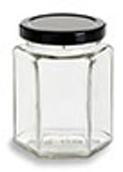 12 Pcs 6 Oz 190 Ml Square Glass Jar With Your Color Choice of