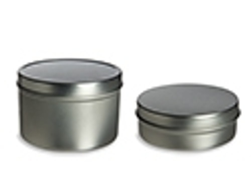 1oz Metal Flat Tins With Rolled Edge Covers - BeScented Soap and