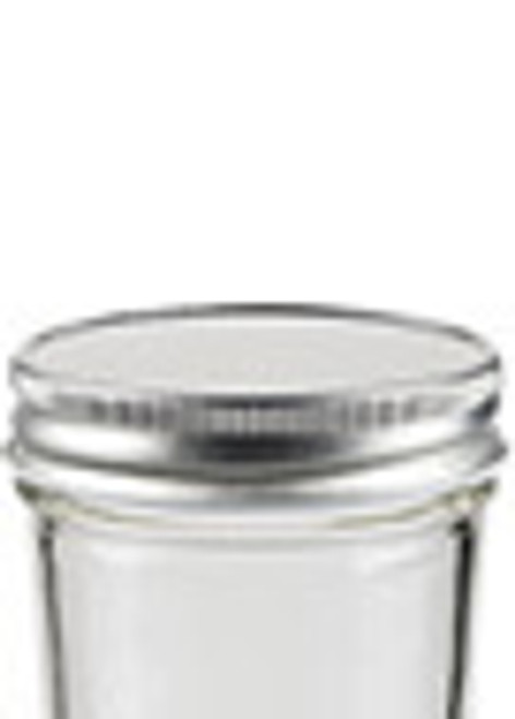 108 X Small Glass Mason Jar With Silver Lid 70ml Mini Round -  Denmark