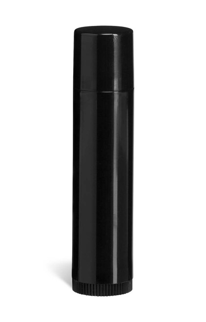 .15 oz Black Lip Balm Tube with Cap - TUBE1B