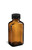 3 oz Amber Glass Blake Bottle with Black Cap - BLA3B