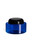 8 oz Blue PET Oval Plastic Jar with Black Dome Lid - PJPB8BD