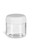 2 oz Clear PET Round Plastic Jar with White Dome Lid - PSC2WD