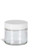 2 oz Clear Straight Sided Glass Jar with Smooth White Lid - SS2SW