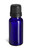 15 ml Cobalt Blue Euro Glass Bottle with Black Dropper Cap - DPB15