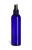 8 oz Blue PET Cosmo Plastic Bottle with Black Atomizer - PBR8AB