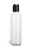 4 oz Clear PET Cosmo Plastic Bottle with Black Disc Cap - PCR4DB