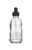 4 oz Clear Boston Round Glass Bottle with Dropper - BRF4D