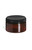 4 oz Amber PET Heavy Wall Plastic Jar with Black Lid - PHA4