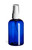 4 oz Blue PET Boston Round Plastic Bottle with White Atomizer - PXB4AW