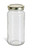 16 oz Clear Tall Glass Jar with Gold Lid - TAL16