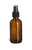 4 oz Amber Boston Round Glass Bottle with Black Atomizer - BRA4AB