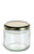 11.5 oz Clear Straight Sided Glass Jar with Gold Lid - SS11TL