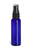 2 oz Blue PET Cosmo Plastic Bottle with Black Atomizer - PBR2AB