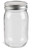 16 oz Eco Mason Glass Jar with Silver Lid - ECO16S