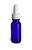 1/2 oz Cobalt Blue Boston Round Glass Bottle with White Dropper - BRB1/2WD