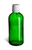 100 ml Green Euro Glass Bottle with White Dropper Cap - DPG100W