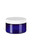 4 oz Blue PET Heavy Wall Plastic Jar with White Flat Lid - PHB4WF
