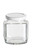 9 oz (270 ml) Oval Hexagon Glass Jar with White Lid - OHX9W