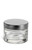 1 oz Heavy Base Clear Glass Jar with Silver Lid - HV1SU