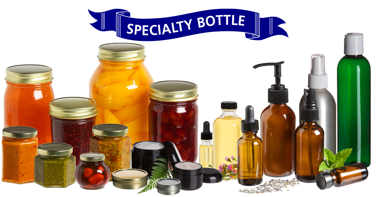 Gold Metal Tins  Specialty Bottle