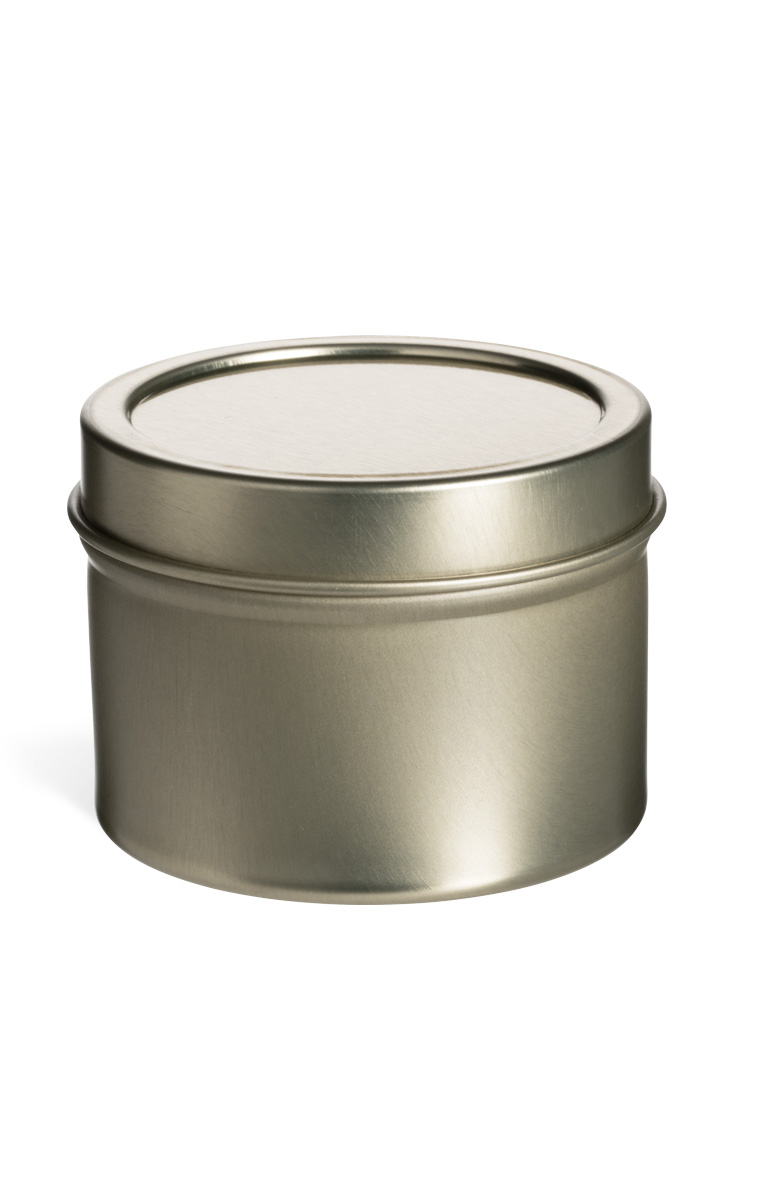2 oz Gold Deep Tin Container with Slip Cover - TGLD2
