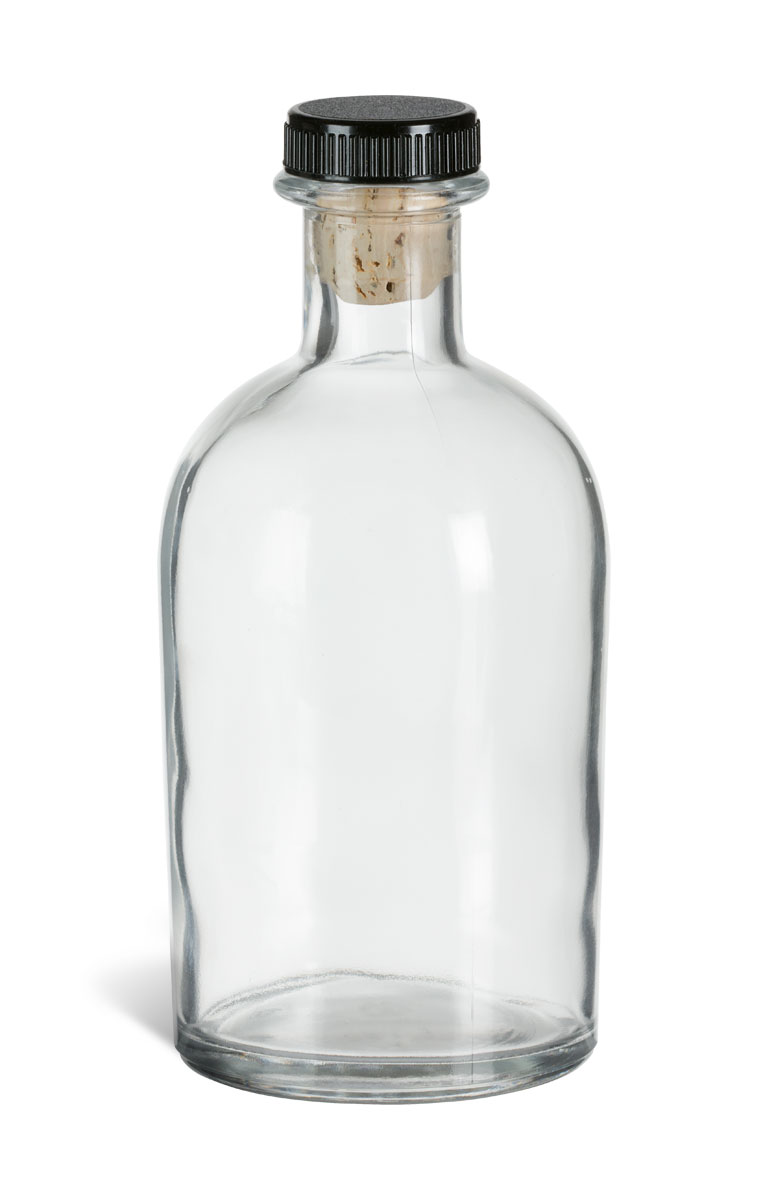 8.5 oz (250 ml) Boston Glass Bottle with Synthetic T-Top Cork - CKBS250T