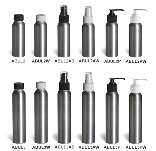 Aluminum Slimline Bottles