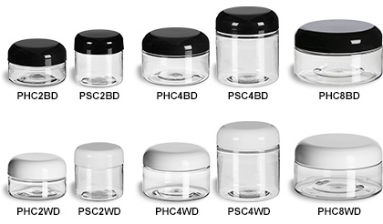 16oz Clear Plastic Jars w/Domed Lids (Case of 144) – Kurated Korner