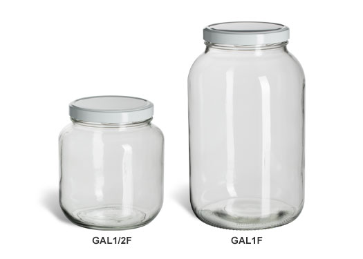 Gallon & Half Gallon Wide Mouth Jars